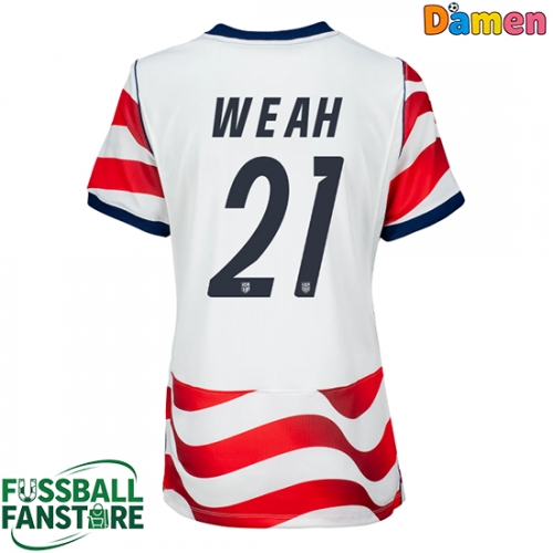 Vereinigte Staaten Timothy Weah #21 Replik Heimtrikot Damen WM 2026 Kurzarm